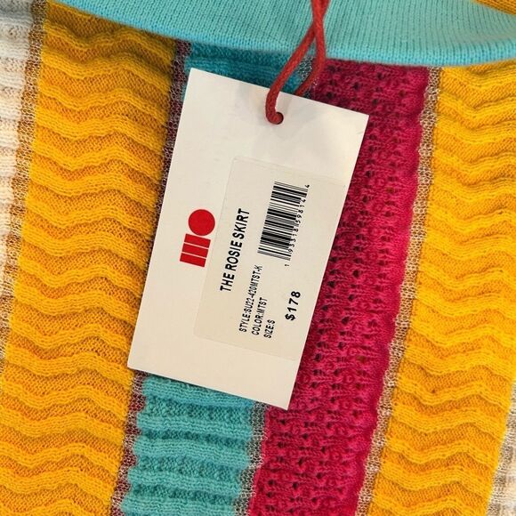 Colorful Striped Knit Skirt - Picture 2 of 4